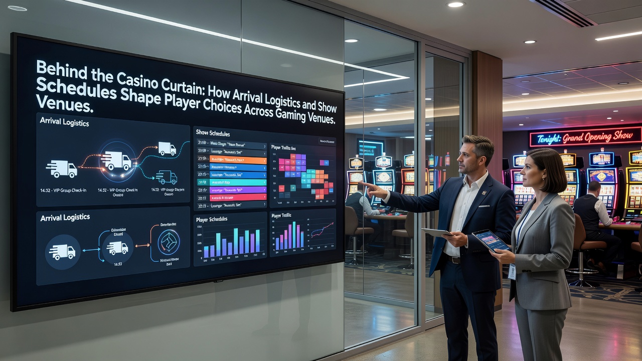 Spielerströme zwischen Bühne und Gaming-Zonen