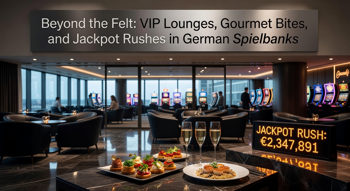 Elegante VIP-Lounge in einer deutschen Spielbank mit gedimmtem Licht und exklusiven Sitzmöglichkeiten