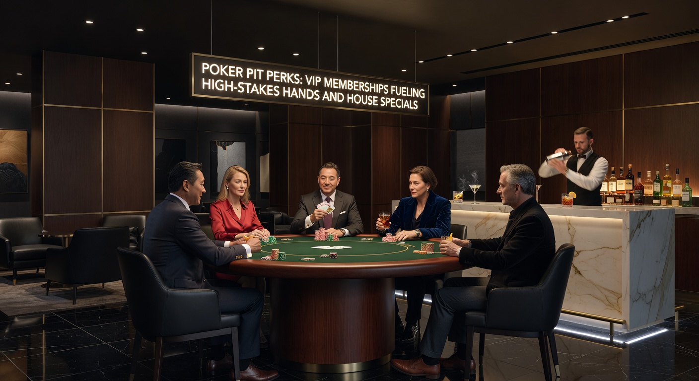 VIP-Poker-Event mit High-Rollern, speziellen Chips und Haus-Specials in einer Spielbank-Lounge